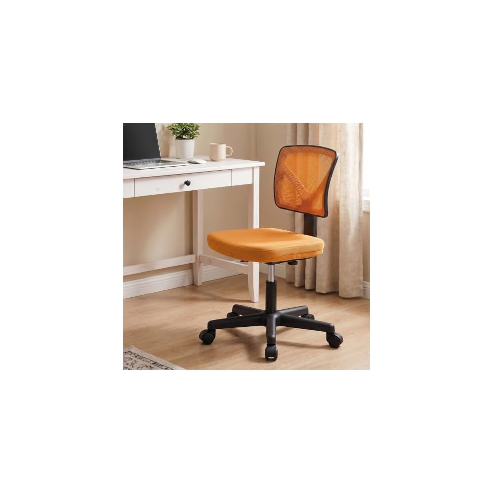 OLIXIS Armless Home Office Chair, Ergonomic Small Desk Chair