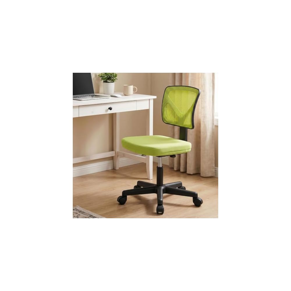 OLIXIS Armless Home Office Chair, Ergonomic Small Desk Chair