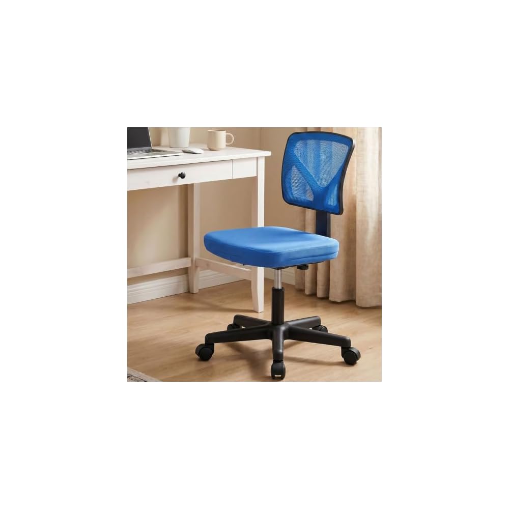 OLIXIS Armless Home Office Chair, Ergonomic Small Desk Chair