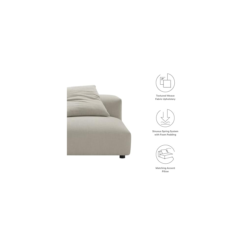 Modway Solace Sofas, Oversized, Linen