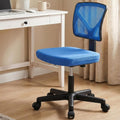 OLIXIS Armless Home Office Chair, Ergonomic Small Desk Chair